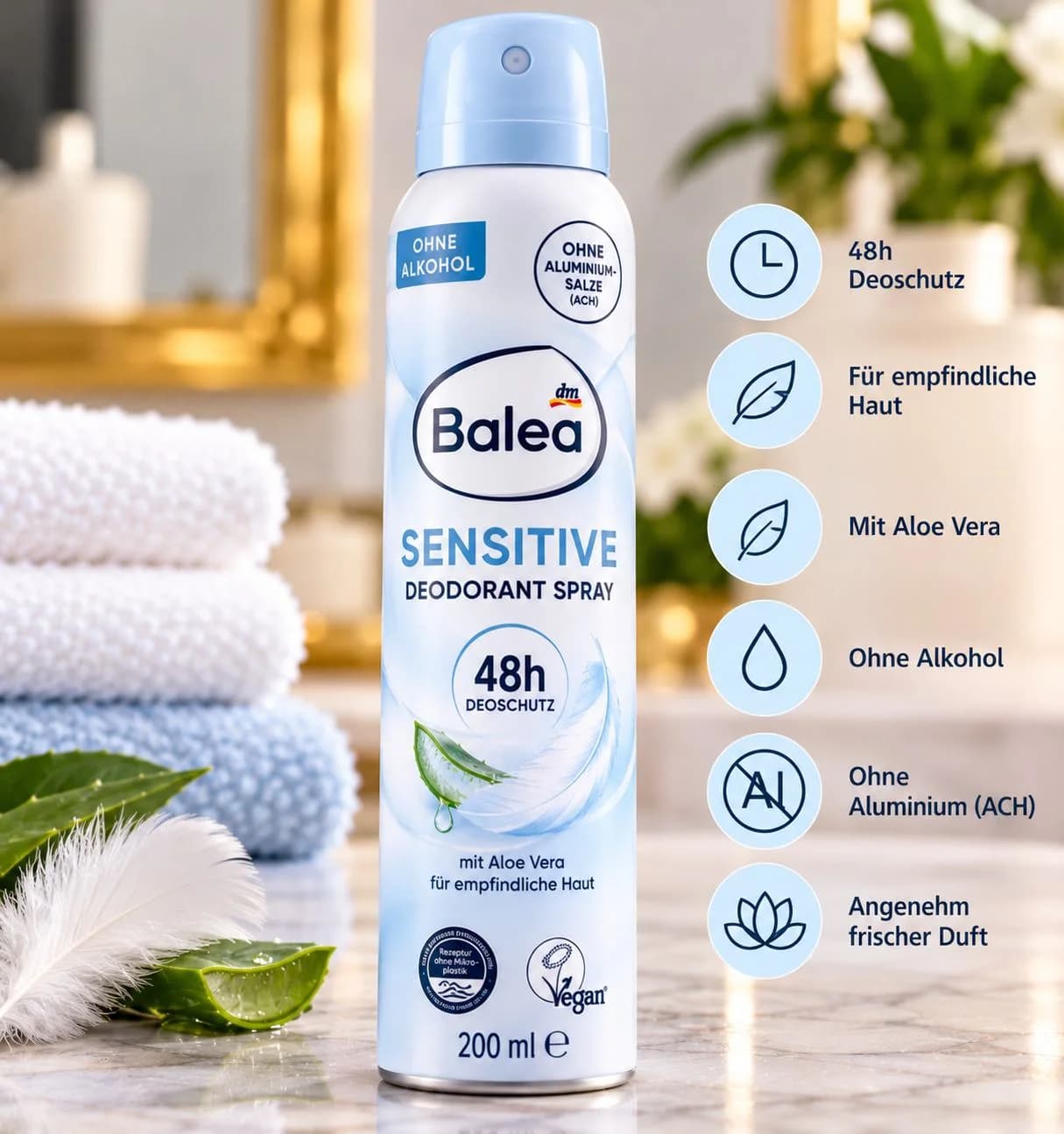 Balea Sensitive deodorant spray