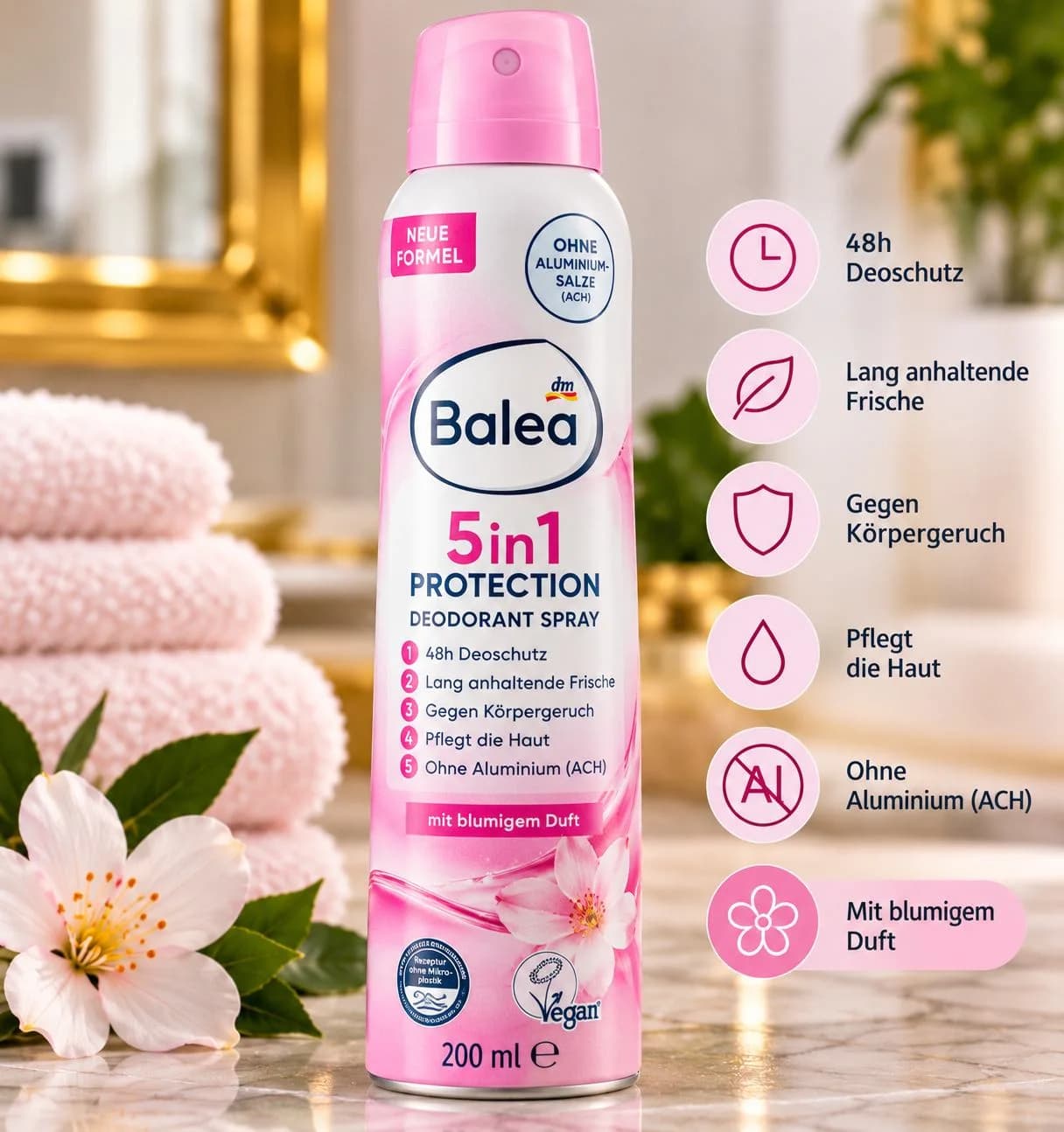 Balea 5in1 Protection deodorant spray