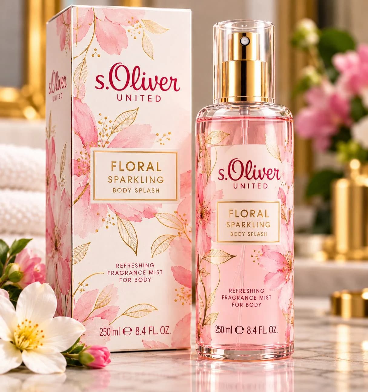 s.Oliver United Floral Sparkling body splash