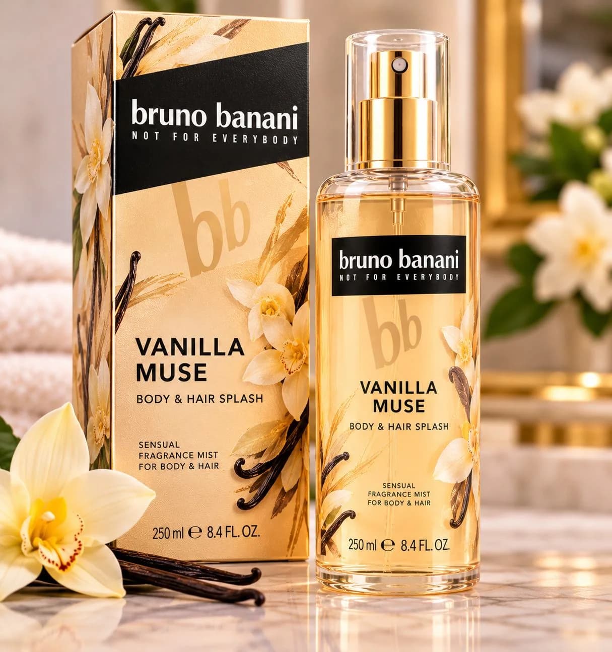 bruno banani Vanilla Muse body & hair splash