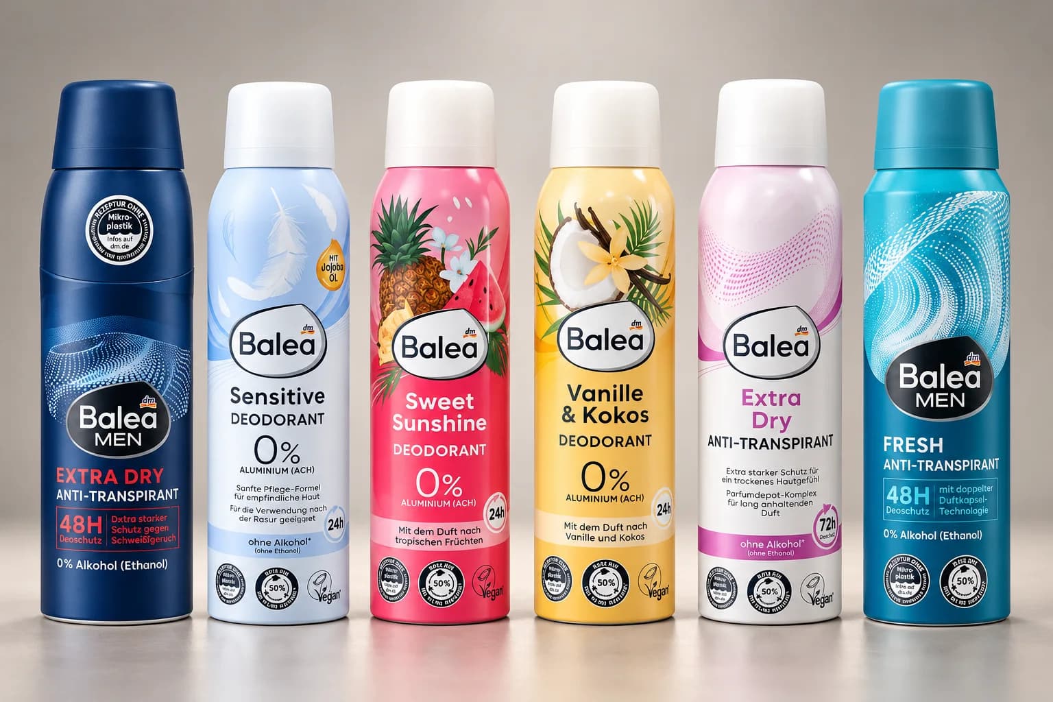 Stay fresh, confident, and beautifully scented every day with the Balea Deodorant Collection. Featuring a variety of refreshing fragrances, from sweet and fruity to clean and classic, these deodorant sprays are perfect for everyday comfort and personal care. Choose your favourite scent and enjoy a f